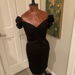 Black cocktail dress